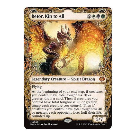 Betor, Kin to All (Showcase) (TDM) #308 Mythic Rare (Near Mint) Tarkir: Dragonstorm Magic: The Gathering: 2025