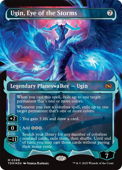 Ugin Eye of the Storms Showcase (TDM) #399 Mythic Rare (Foil Near Mint) Tarkir: Dragonstorm Magic: The Gathering: 2025