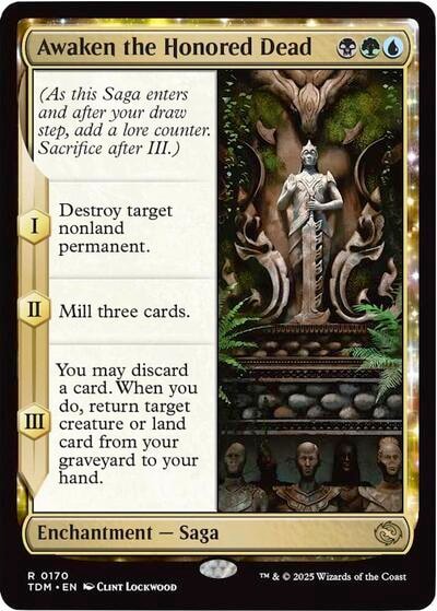 Awaken the Honored Dead (TDM) #170 Rare Tarkir: Dragonstorm Magic: The Gathering: 2025