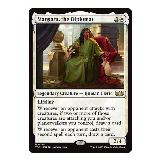 Mangara, the Diplomat (TDC) #124 Rare (Lightly Played) Commander: Tarkir: Dragonstorm Magic: The Gathering: 2025