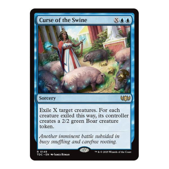 Curse of the Swine (TDC) #149 Rare (Lightly Played) Commander: Tarkir: Dragonstorm Magic: The Gathering: 2025