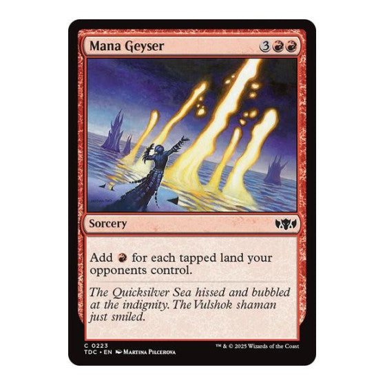 Mana Geyser (TDC) #223 Common (Lightly Played) Commander: Tarkir: Dragonstorm Magic: The Gathering: 2025