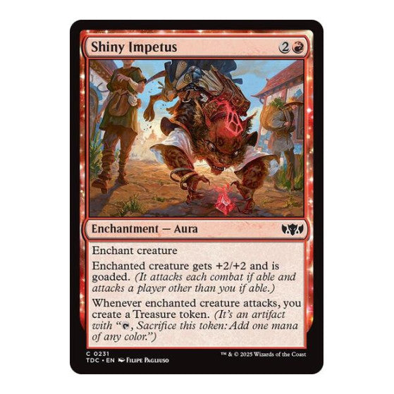 Shiny Impetus (TDC) #231 Common (Lightly Played) Commander: Tarkir: Dragonstorm Magic: The Gathering: 2025