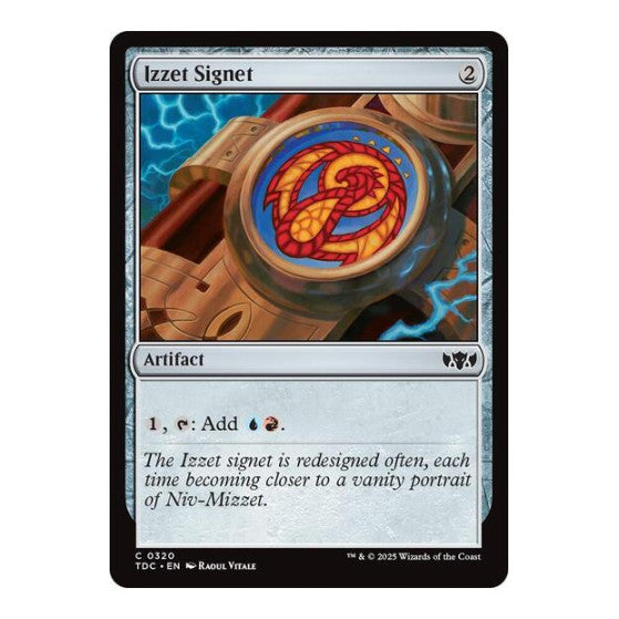 Izzet Signet (TDC) #320 Common (Lightly Played) Commander: Tarkir: Dragonstorm Magic: The Gathering: 2025