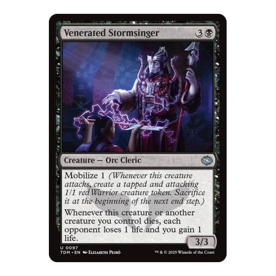 Venerated Stormsinger (TDM) #97 Uncommon Tarkir: Dragonstorm Magic: The Gathering: 2025