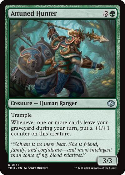 Attuned Hunter (TDM) #135 Uncommon (Lightly Played) Tarkir: Dragonstorm Magic: The Gathering: 2025