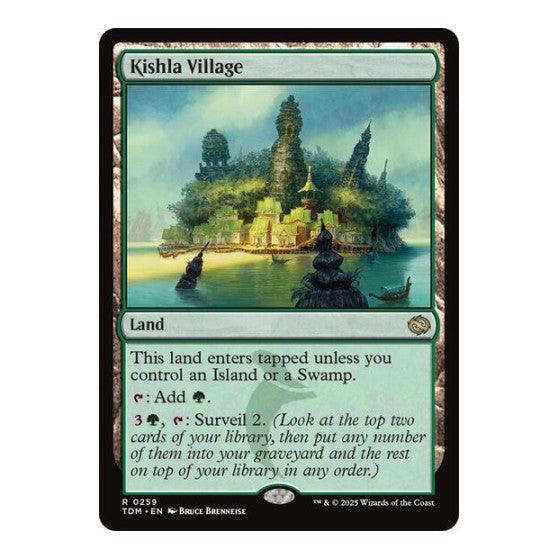 Kishla Village (TDM) #259 Rare (Lightly Played) Tarkir: Dragonstorm Magic: The Gathering: 2025