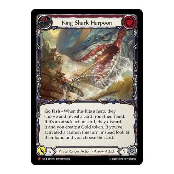 King Shark Harpoon () #SEA086 Majestic (Near Mint) High Seas Flesh and Blood TCG: 2025