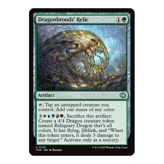 Dragonbroods' Relic (TDM) #140 Uncommon Tarkir: Dragonstorm Magic: The Gathering: 2025