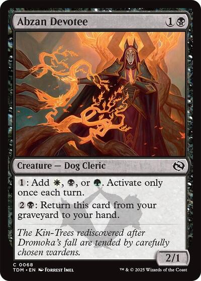 2025 Magic: Tarkir: Dragonstorm (TDM) - Abzan Devotee (#68, Common)