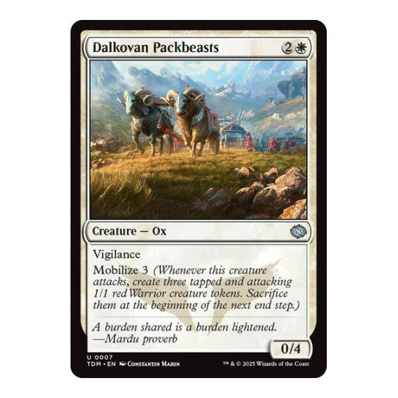 Dalkovan Packbeasts (TDM) #7 Uncommon Tarkir: Dragonstorm Magic: The Gathering: 2025