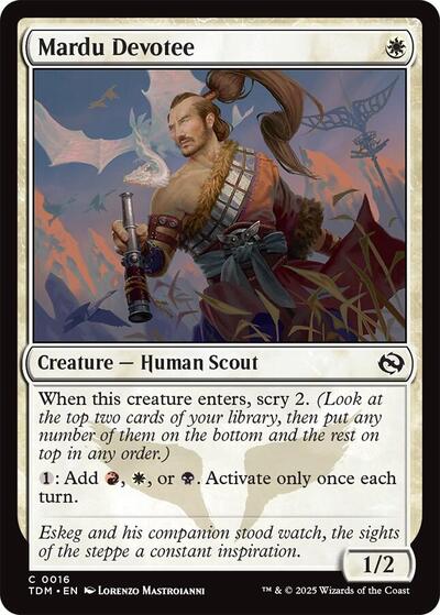 Mardu Devotee (TDM) #16 Common (Lightly Played) Tarkir: Dragonstorm Magic: The Gathering: 2025