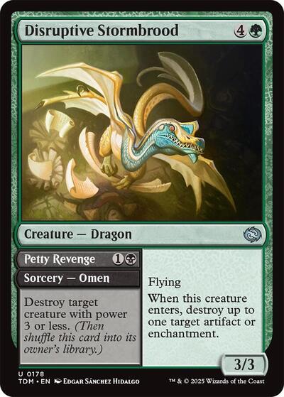 Disruptive Stormbrood (TDM) #178 Uncommon (Lightly Played) Tarkir: Dragonstorm Magic: The Gathering: 2025