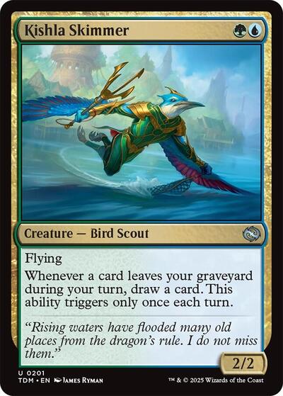 Kishla Skimmer (TDM) #201 Uncommon (Foil Lightly Played) Tarkir: Dragonstorm Magic: The Gathering: 2025