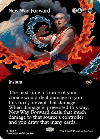 New Way Forward Borderless (TDM) #367 Rare (Lightly Played) Tarkir: Dragonstorm Magic: The Gathering: 2025