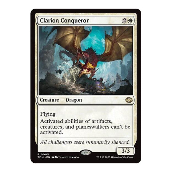 Clarion Conqueror (TDM) #5 Rare (Near Mint) Tarkir: Dragonstorm Magic: The Gathering: 2025