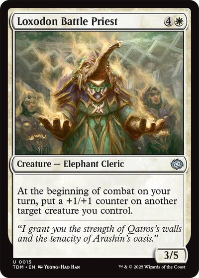 Loxodon Battle Priest (TDM) #15 Uncommon (Lightly Played) Tarkir: Dragonstorm Magic: The Gathering: 2025