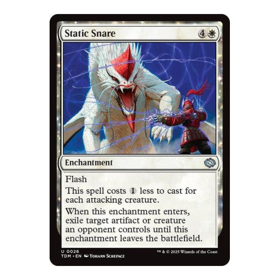 Static Snare (TDM) #26 Uncommon Tarkir: Dragonstorm Magic: The Gathering: 2025