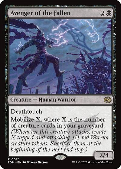 Avenger of the Fallen (TDM) #73 Rare (Lightly Played) Tarkir: Dragonstorm Magic: The Gathering: 2025