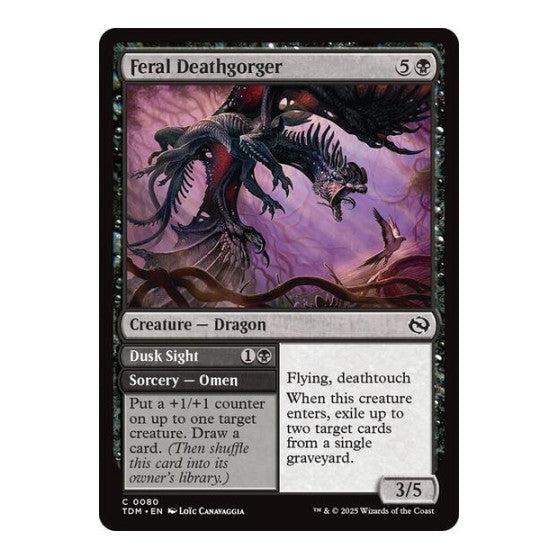 Feral Deathgorger (TDM) #80 Common Tarkir: Dragonstorm Magic: The Gathering: 2025