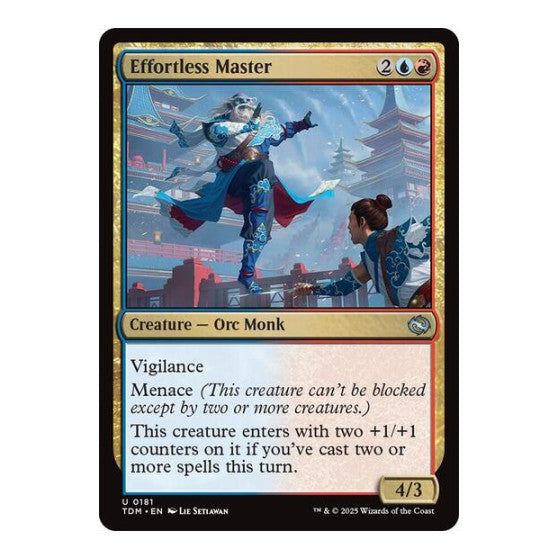 Effortless Master (TDM) #181 Uncommon Tarkir: Dragonstorm Magic: The Gathering: 2025
