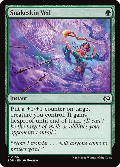 Snakeskin Veil (TDM) #159 Common Tarkir: Dragonstorm Magic: The Gathering: 2025