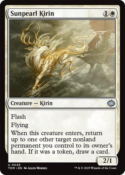 Sunpearl Kirin (TDM) #29 Uncommon Tarkir: Dragonstorm Magic: The Gathering: 2025