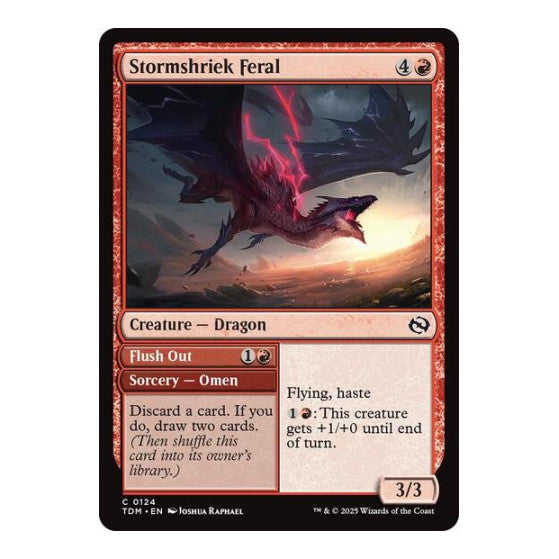 Stormshriek Feral (TDM) #124 Common Tarkir: Dragonstorm Magic: The Gathering: 2025