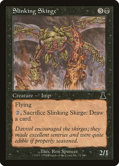 Slinking Skirge (UDS) #71 Common (Moderately Played) Urza's Destiny Magic: The Gathering: 1999