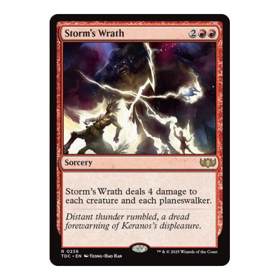 Storm's Wrath (TDC) #236 Rare (Lightly Played) Commander: Tarkir: Dragonstorm Magic: The Gathering: 2025
