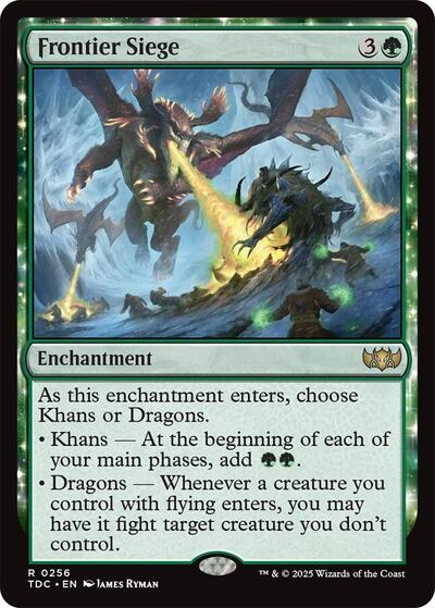 Frontier Siege (TDC) #256 Rare (Lightly Played) Commander: Tarkir: Dragonstorm Magic: The Gathering: 2025