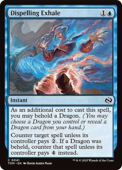 Dispelling Exhale (TDM) #41 Common Tarkir: Dragonstorm Magic: The Gathering: 2025