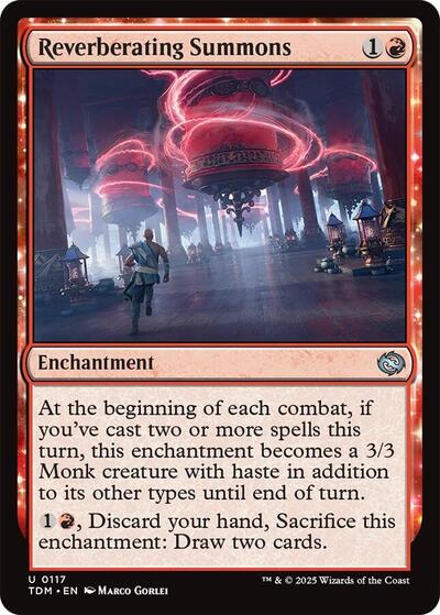 2025 Magic: Tarkir: Dragonstorm (TDM) - Reverberating Summons (#117, Uncommon) (Lightly Played)