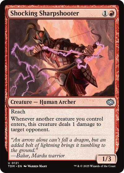Shocking Sharpshooter (TDM) #121 Uncommon (Lightly Played) Tarkir: Dragonstorm Magic: The Gathering: 2025
