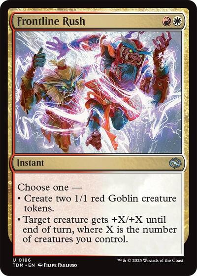 Frontline Rush (TDM) #186 Uncommon Tarkir: Dragonstorm Magic: The Gathering: 2025