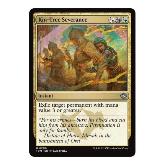 Kin-Tree Severance (TDM) #200 Uncommon Tarkir: Dragonstorm Magic: The Gathering: 2025