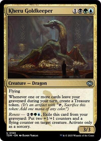 Kheru Goldkeeper (TDM) #199 Uncommon (Lightly Played) Tarkir: Dragonstorm Magic: The Gathering: 2025