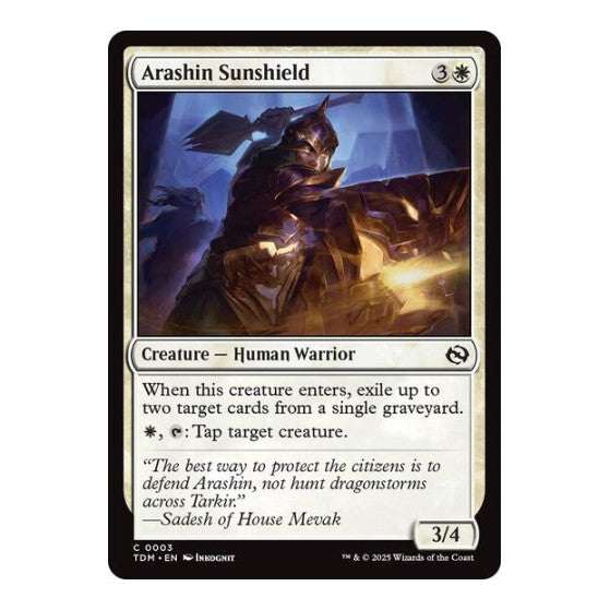 Arashin Sunshield (TDM) #3 Common Tarkir: Dragonstorm Magic: The Gathering: 2025