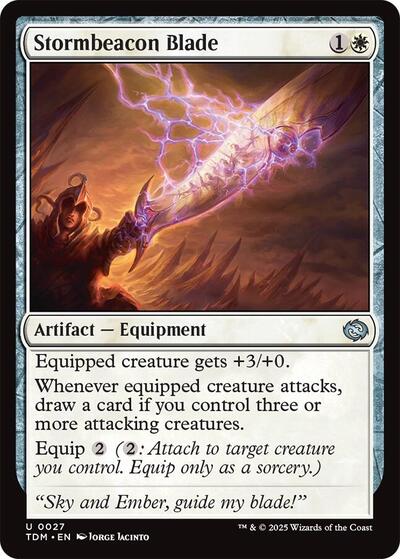 Stormbeacon Blade (TDM) #27 Uncommon (Lightly Played) Tarkir: Dragonstorm Magic: The Gathering: 2025
