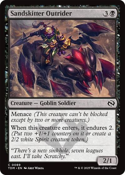 Sandskitter Outrider (TDM) #89 Common (Lightly Played) Tarkir: Dragonstorm Magic: The Gathering: 2025