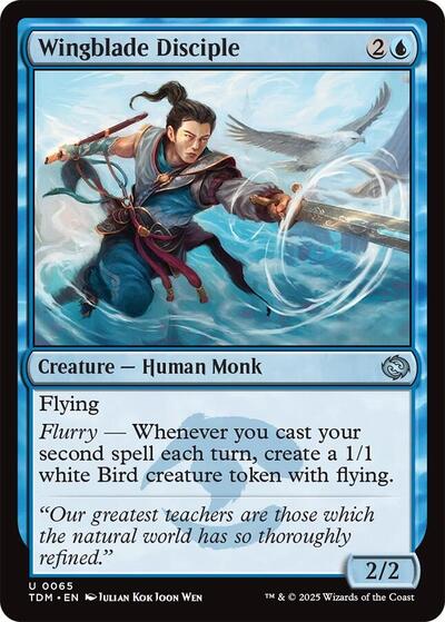 Wingblade Disciple (TDM) #65 Uncommon (Lightly Played) Tarkir: Dragonstorm Magic: The Gathering: 2025