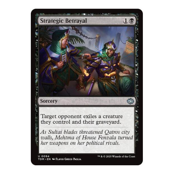 Strategic Betrayal (TDM) #94 Uncommon (Lightly Played) Tarkir: Dragonstorm Magic: The Gathering: 2025