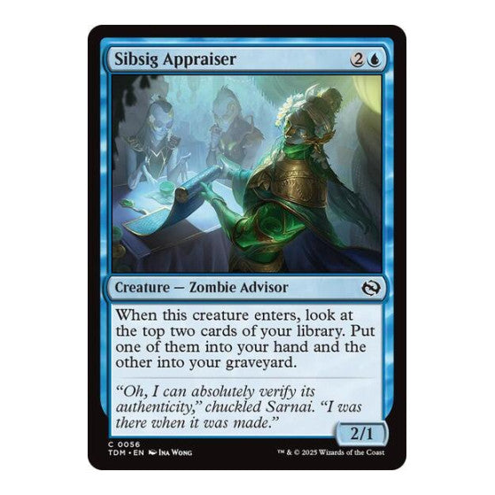 Sibsig Appraiser (TDM) #56 Common (Lightly Played) Tarkir: Dragonstorm Magic: The Gathering: 2025