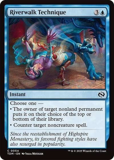 Riverwalk Technique (TDM) #54 Common Tarkir: Dragonstorm Magic: The Gathering: 2025
