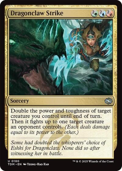 Dragonclaw Strike (TDM) #180 Uncommon (Lightly Played) Tarkir: Dragonstorm Magic: The Gathering: 2025