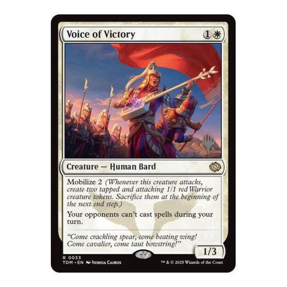 Voice of Victory (PPTDM) #33 Rare (Near Mint) Promo Pack: Tarkir: Dragonstorm Magic: The Gathering: 2025