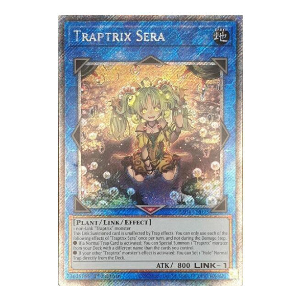 Traptrix Sera (Platinum Secret Rare) (RA04) #RA04-EN075 Platinum Secret Rare (1st Edition Near Mint) Quarter Century Stampede YuGiOh: 2025