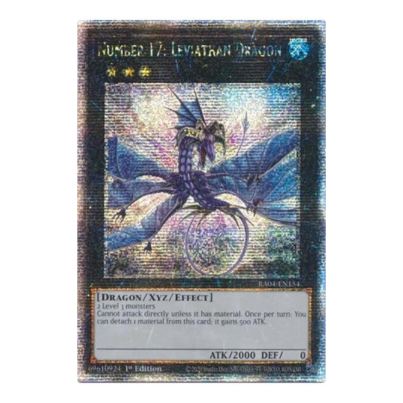 Number 17: Leviathan Dragon (Quarter Century Secret Rare) (RA04) #RA04-EN154 Quarter Century Secret Rare (1st Edition Near Mint) Quarter Century Stampede YuGiOh: 2025