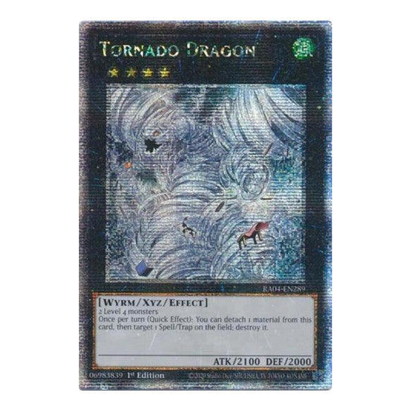 Tornado Dragon (Quarter Century Secret Rare) (RA04) #RA04-EN289 Quarter Century Secret Rare (1st Edition Moderately Played) Quarter Century Stampede YuGiOh: 2025