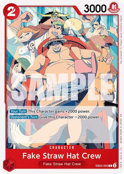 Fake Straw Hat Crew (EB-02) #EB02-005 Common (Near Mint) Extra Booster: Anime 25th Collection One Piece Card Game: 2025
